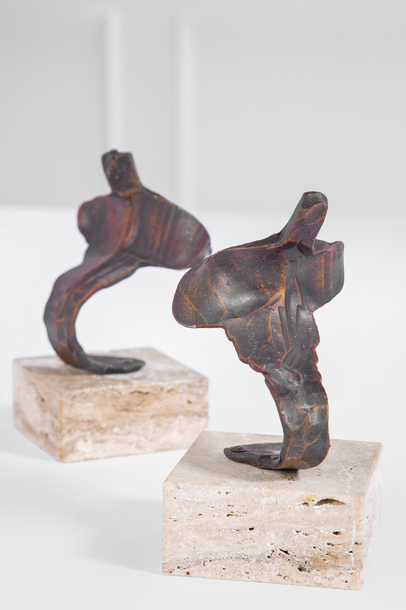 Toni Benetton - Due sculture in ferro modellato a caldo