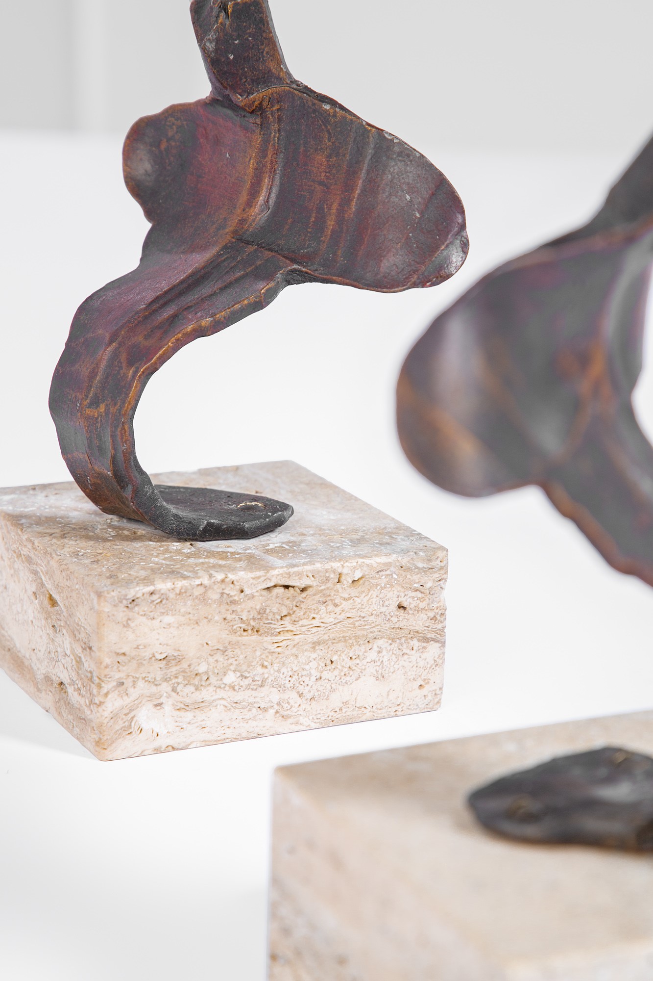 Toni Benetton - Due sculture in ferro modellato a caldo