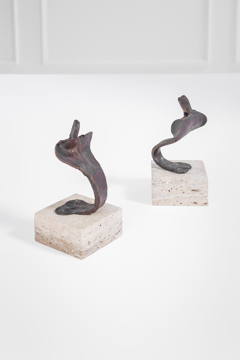 Toni Benetton - Due sculture in ferro modellato a caldo