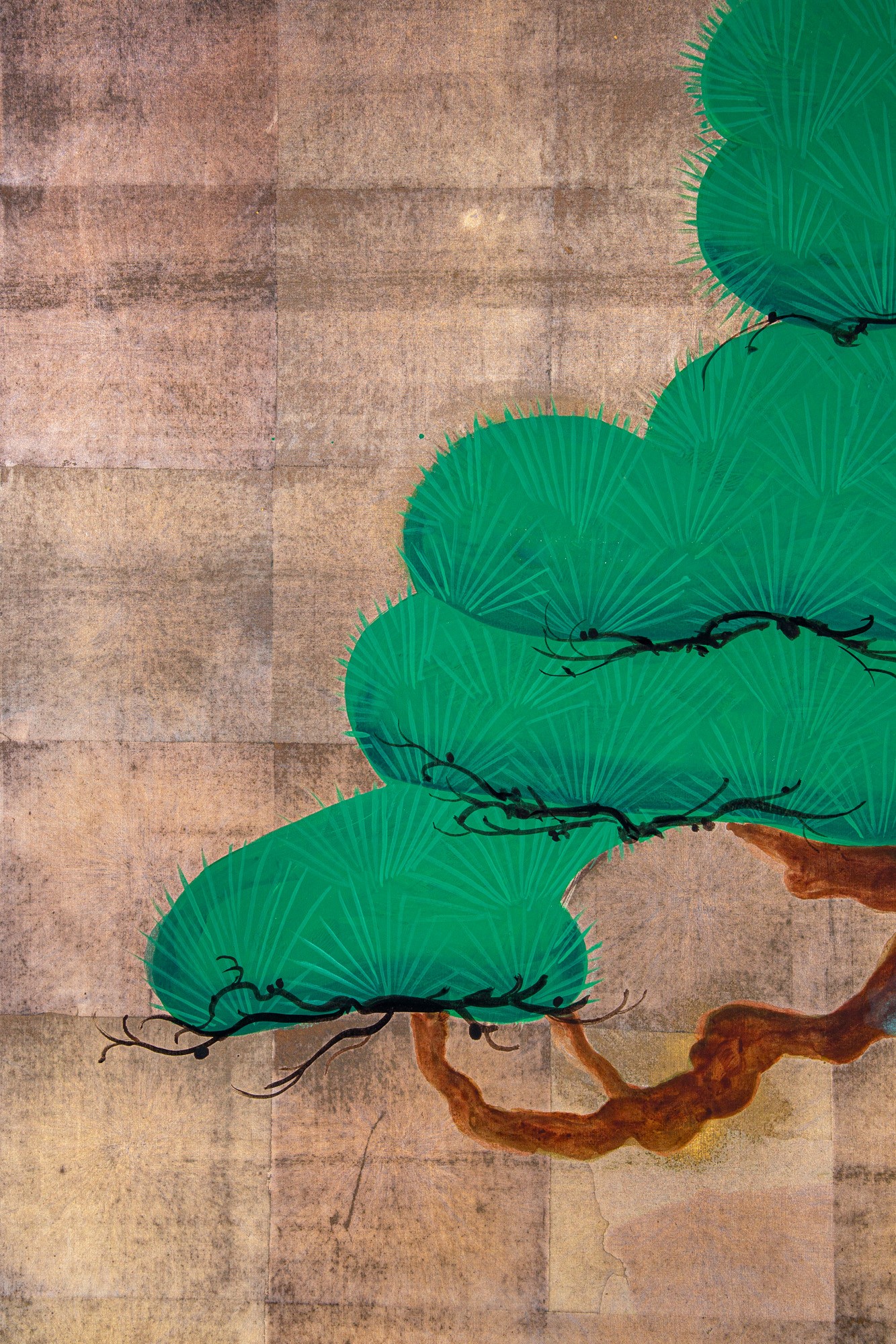 Due pannelli orientali fondo oro - Giappone XIX sec.