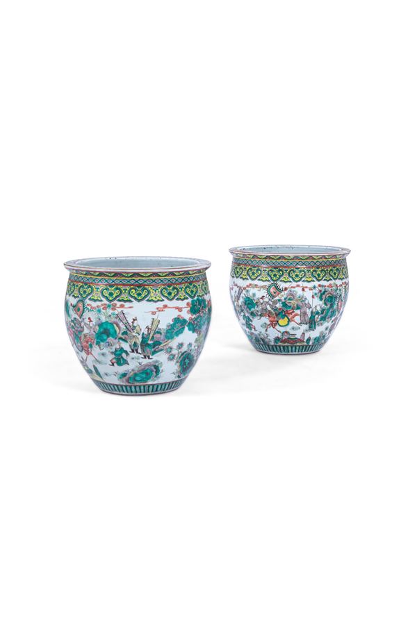 Due cache-pots - Cina XIX sec.