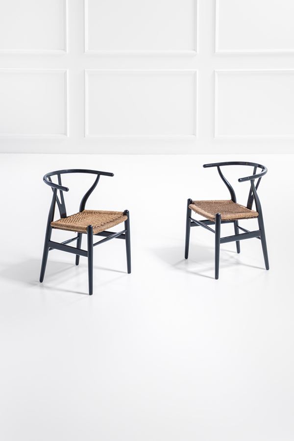 Hans Wegner - Due sedie mod. CH24 Wishbone