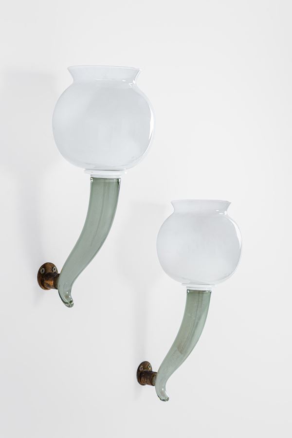 Tomaso Buzzi (attr.) - Due lampade da parete