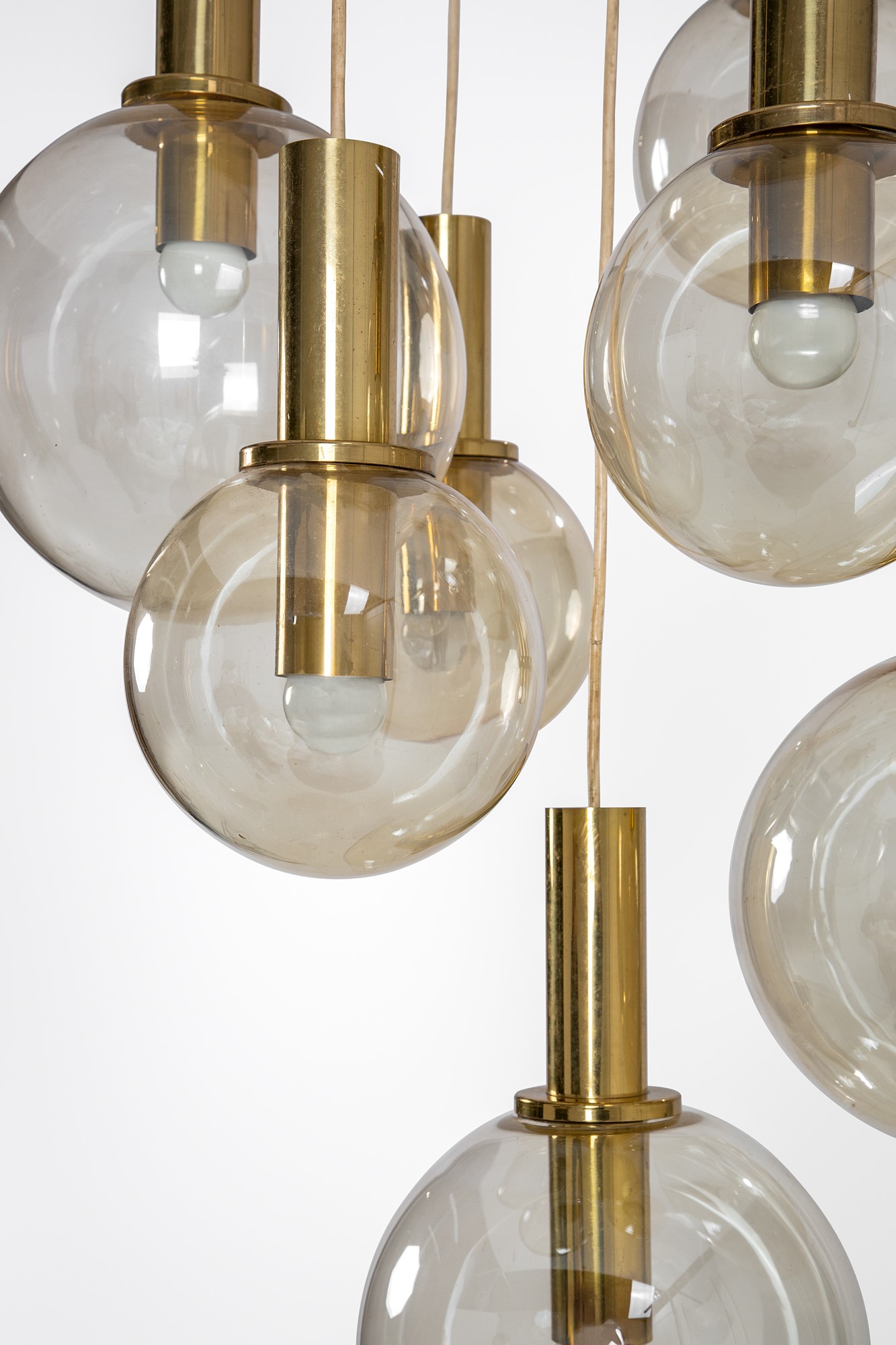 Lampada a sospensione a sette globi