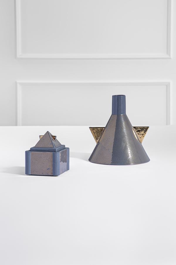 Matteo Thun - Vaso Teje e zuccheriera Nefertiti