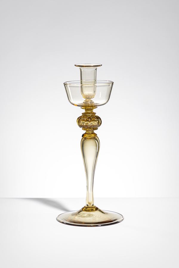 Vittorio Zecchin : Portacandela  - Asta Vetri di Murano - Incanto Casa d'Aste e Galleria