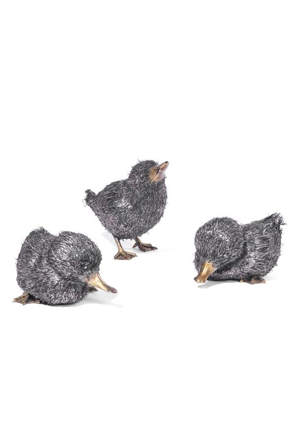 Argentiere fiorentino del XX sec. - Tre anatroccoli