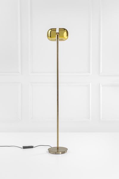 Lampada da terra modello 877 in ottone