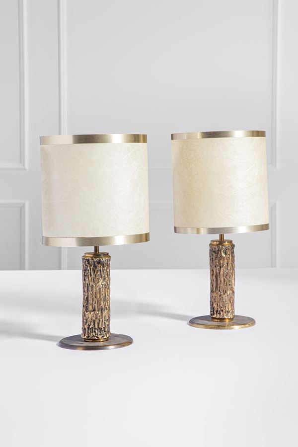 Luciano Frigerio - Due lampade da tavolo mod. Aurora