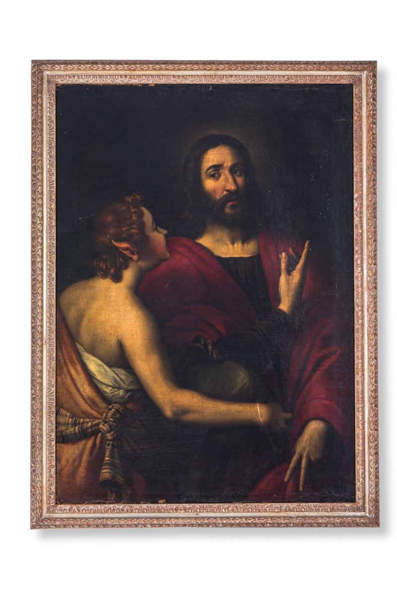 Scuola italiana del XVII-XVIII sec. - Dioniso e giovane satiro