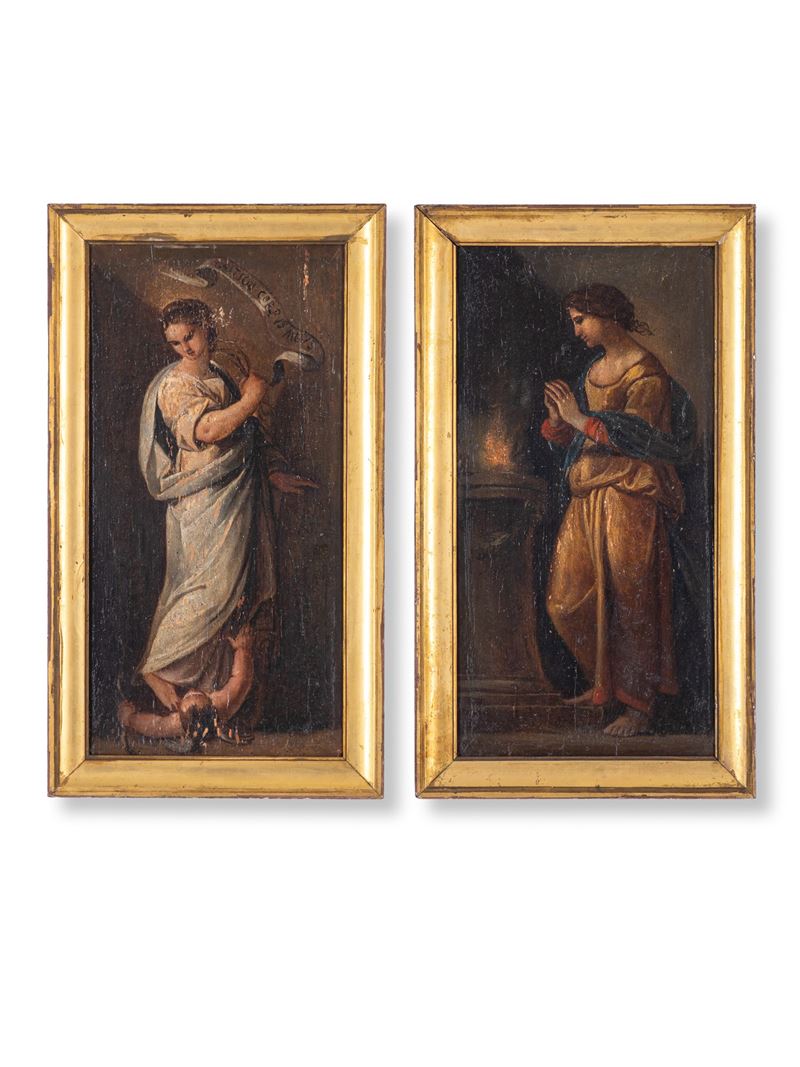 Scuola toscana del XVII sec. - Coppia di tavolette