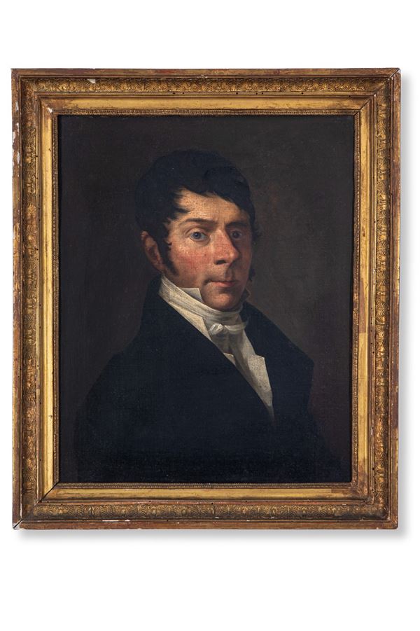 Pittore del XIX sec. - Ritratto di gentiluomo