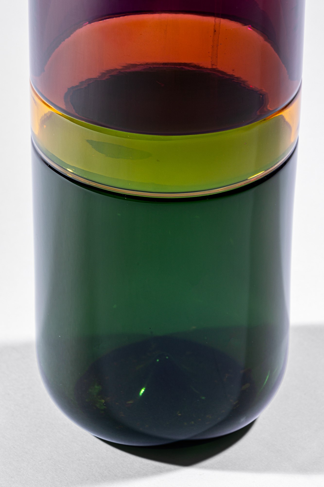 Tapio Wirkkala - Vaso della serie Bolle, vetro soffiato a doppio incalmo