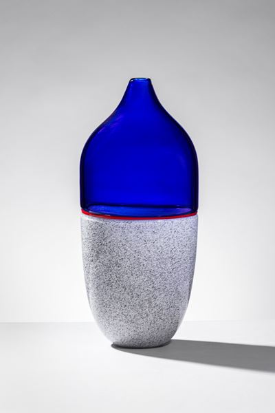 Vaso modello Istria, Vetro soffiato a doppio incalmo