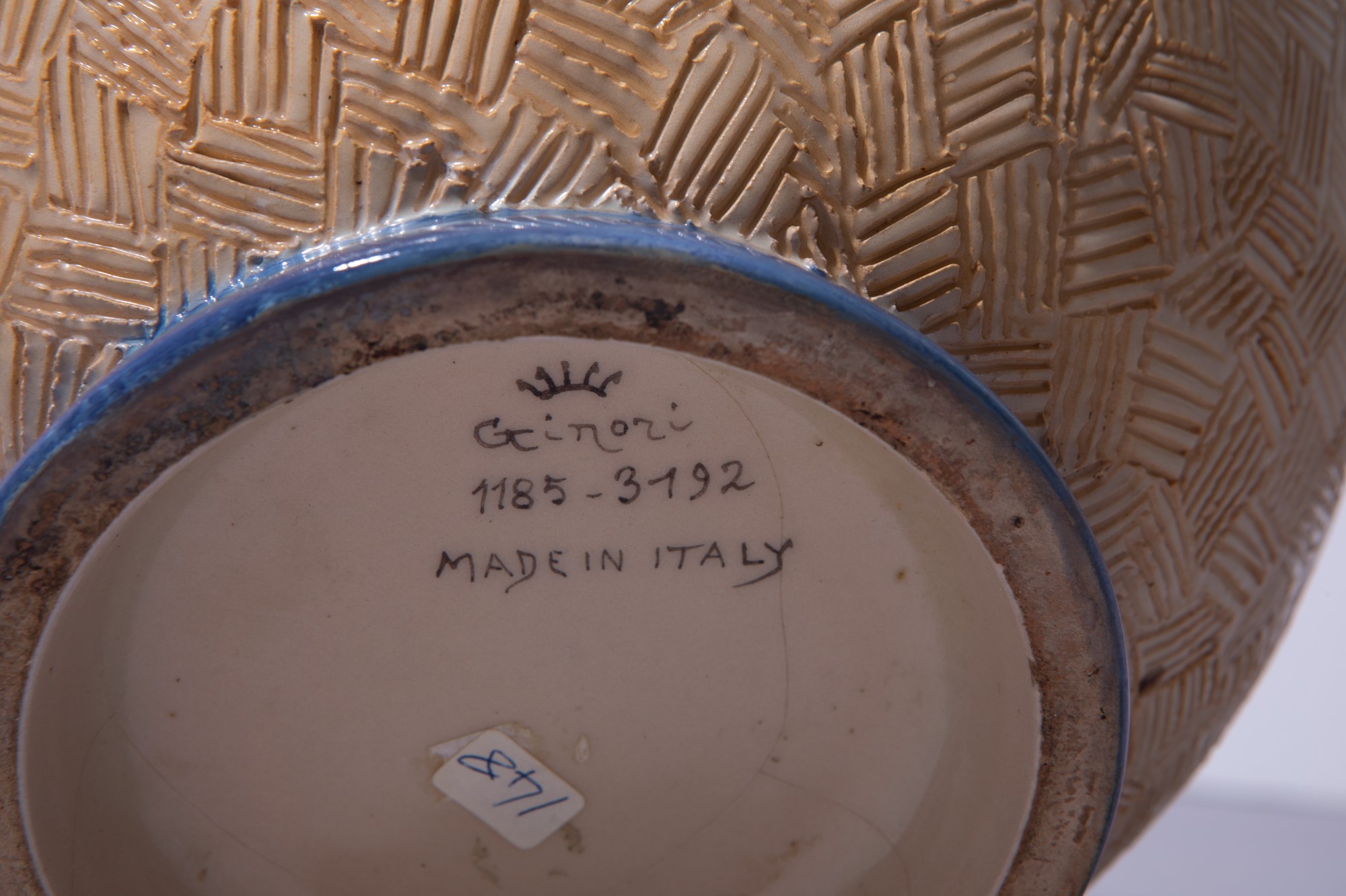 Gio Ponti (attr.) - Vaso sferico in maiolica con decorazione policroma