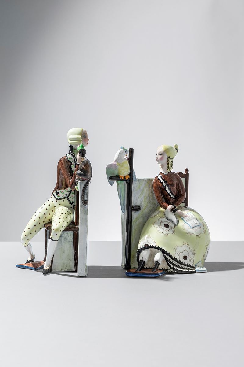 La zitella e il pappagallo, Il cavaliere e la scimmia