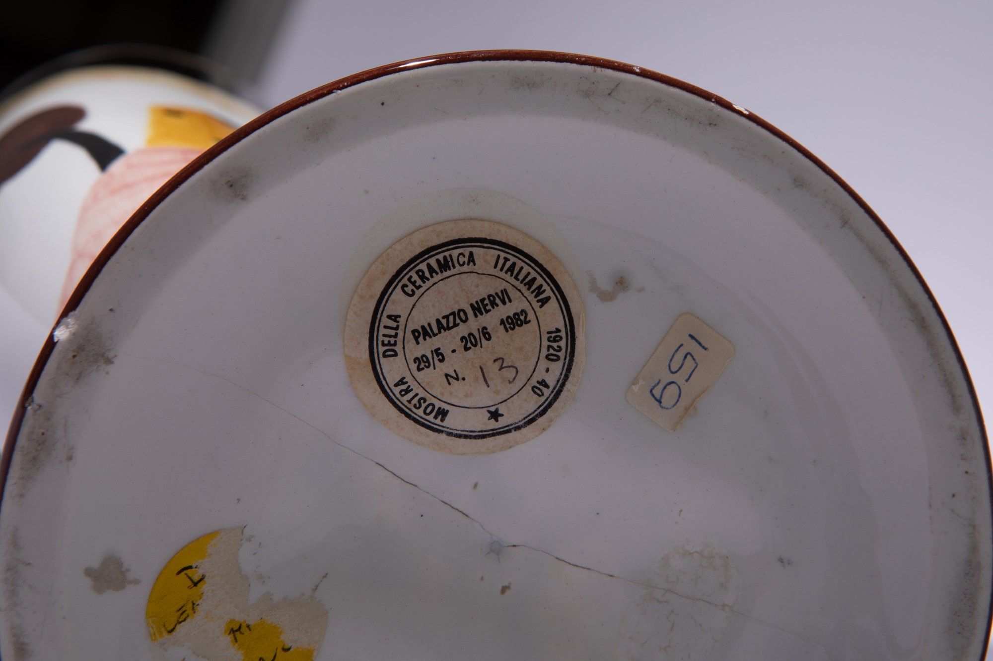 Gigi Chessa - Vaso in terraglia policroma