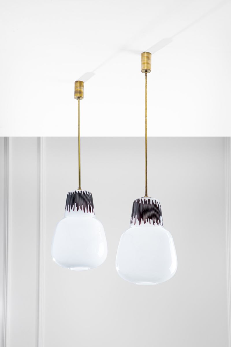 Due lampade a sospensione mod. 4037