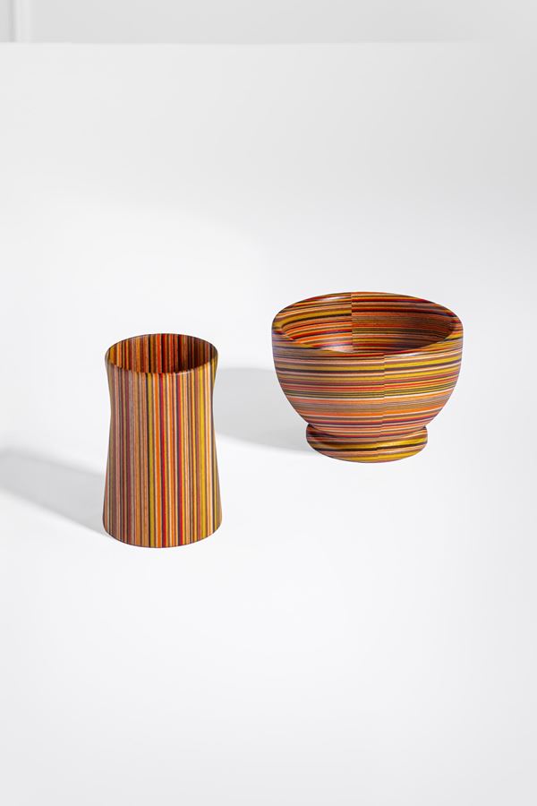 Angelo Mangiarotti - Portapenne e ciotola