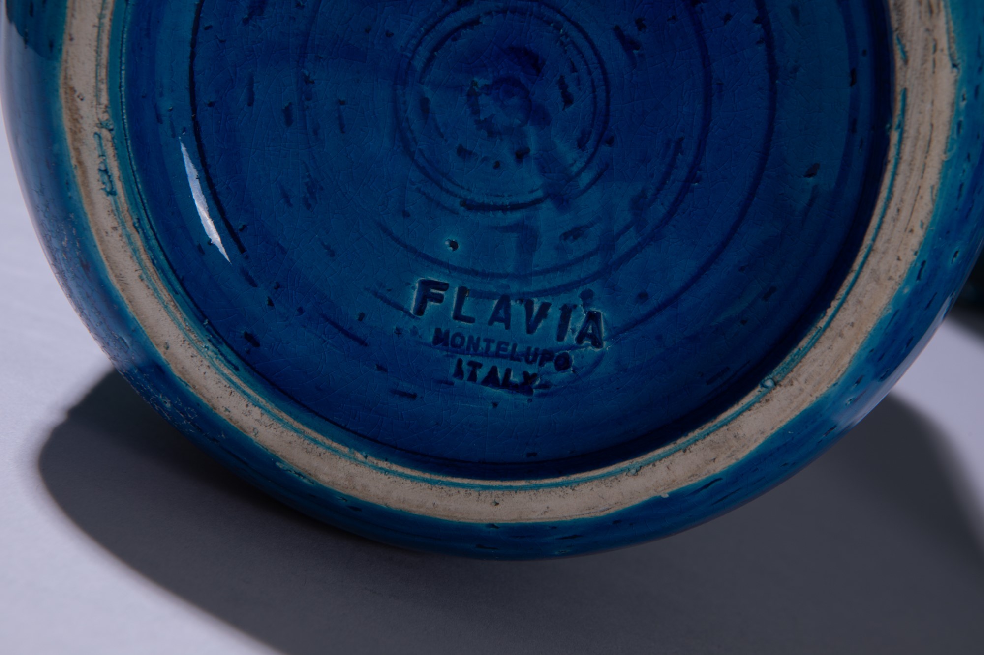 Aldo Londi - Dodici oggetti in ceramica della serie Rimini Blu, ceramica smaltata, 1960 circa