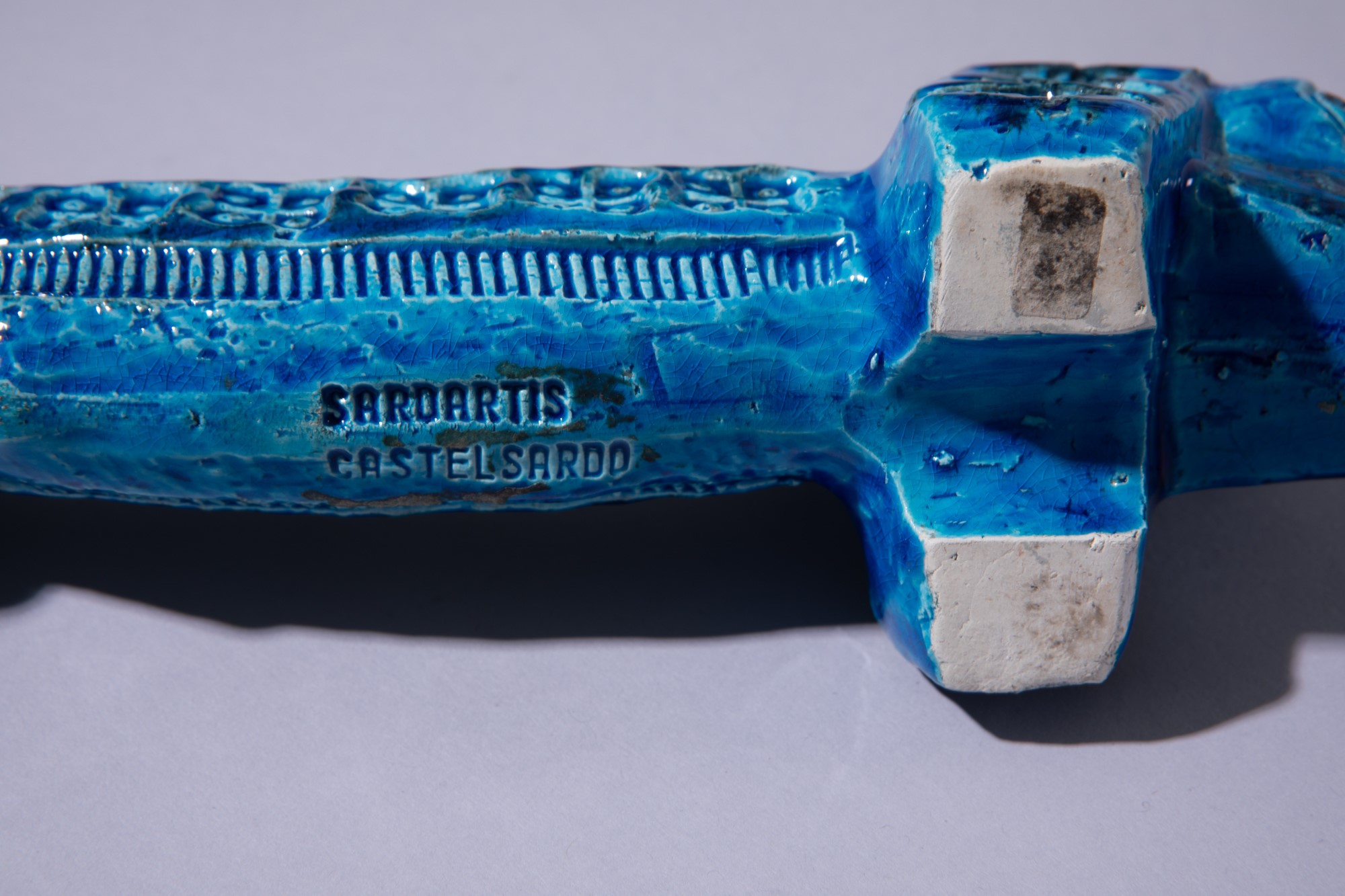Aldo Londi - Dodici oggetti in ceramica della serie Rimini Blu, ceramica smaltata, 1960 circa