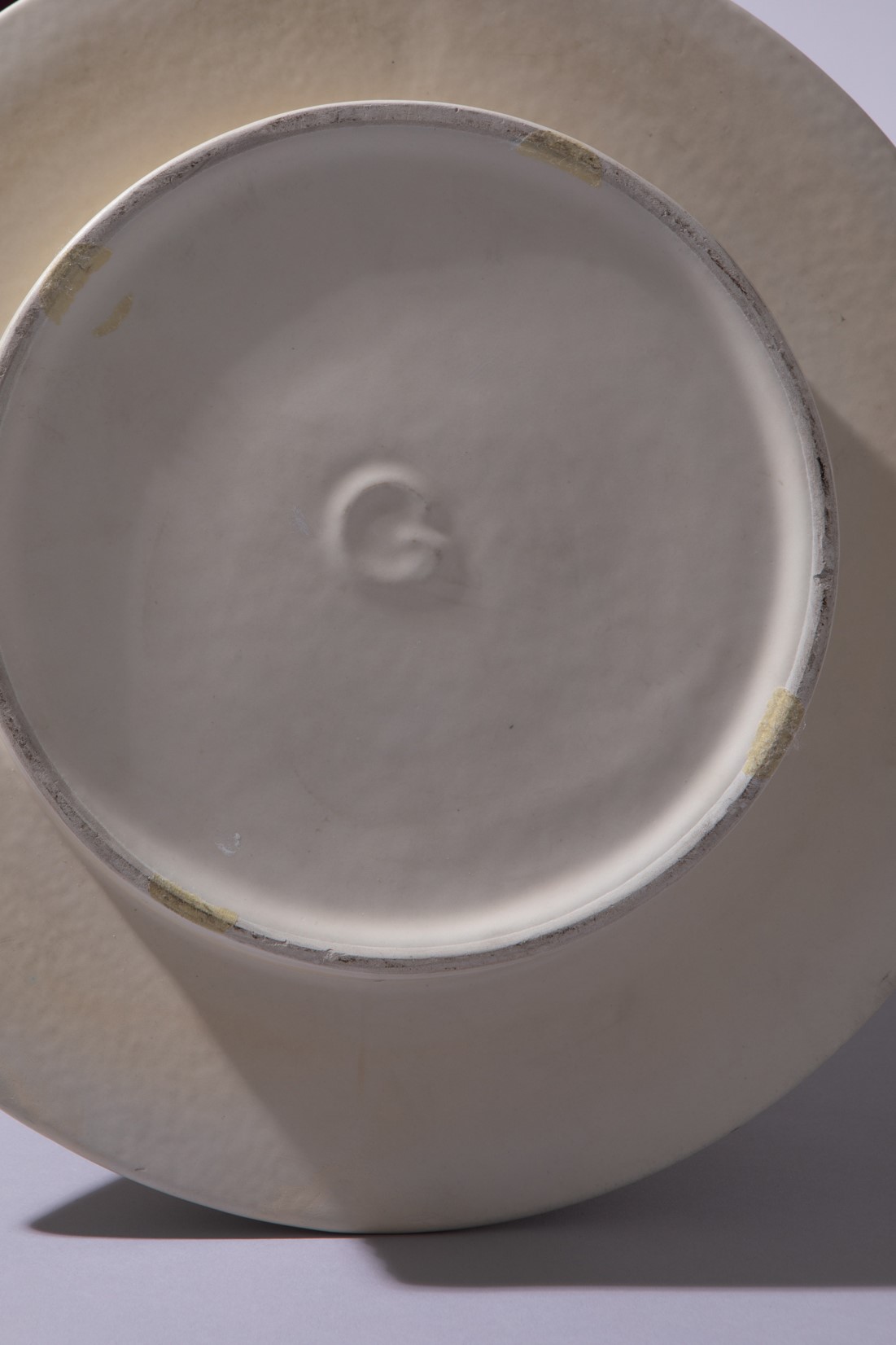 Franco Bresciani - Vaso della serie Vulcani, ceramica smaltata bianca
