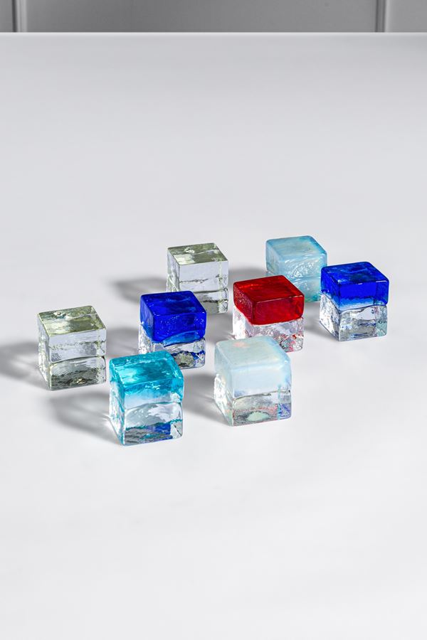 Giusto Toso - Otto presse-papier della serie Gogi Gogi