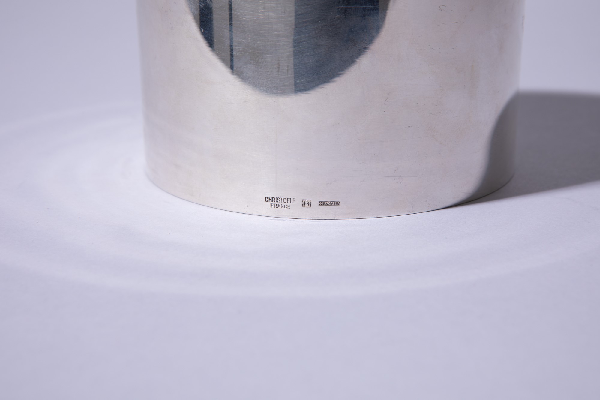 Lino Sabattini - Portacandela Montparnasse in metallo argentato, plexiglass e legno