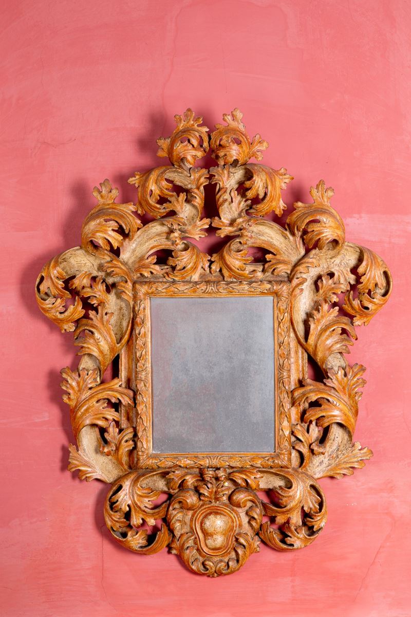 Cornice con specchio - Veneto XVIII sec.