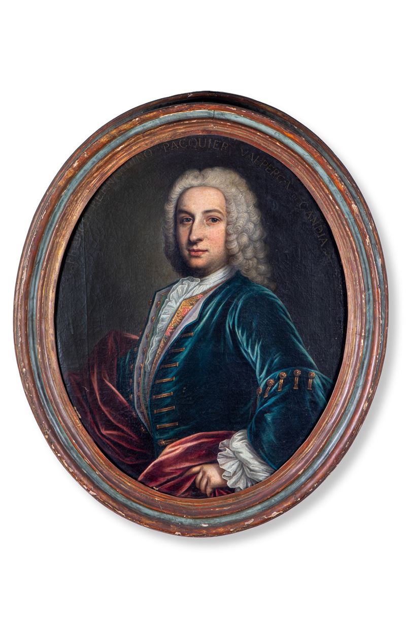 Pittore piemontese del XVIII sec. - Ritratto di gentiluomo