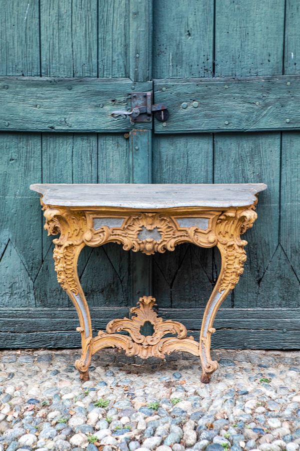 Coppia di tavoli da muro - Piemonte primi del XVIII sec.