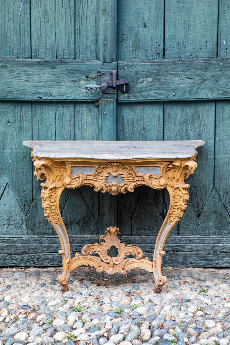 Coppia di tavoli da muro - Piemonte primi del XVIII sec.