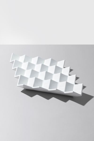 Avremo tanti figli, centrotavola in ceramica bianca