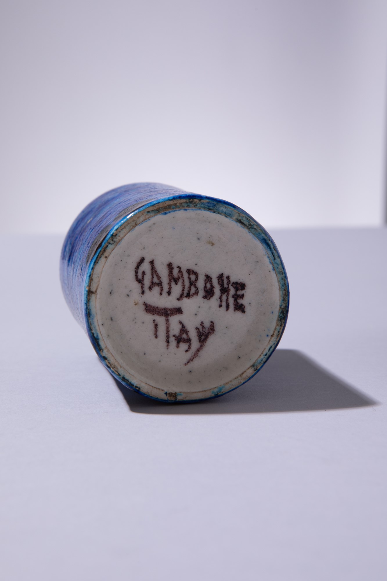 Bruno Gambone - Vaso e ciotola in ceramica policroma, 1970 ca.