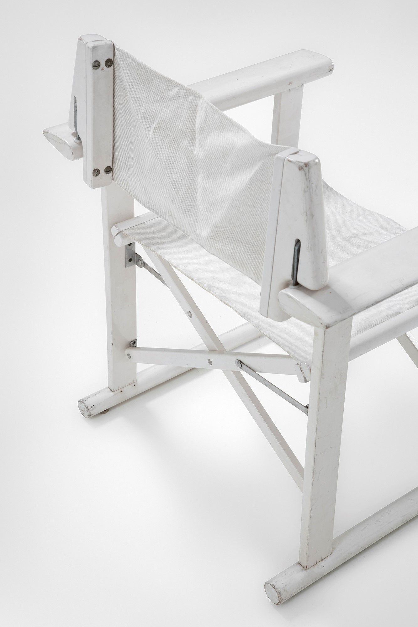 Quattro poltrone pieghevoli da giardino