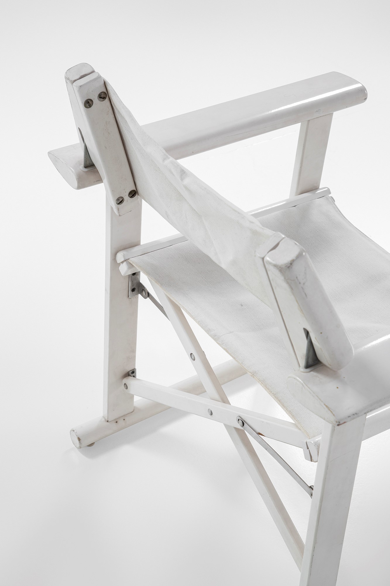 Quattro poltrone pieghevoli da giardino