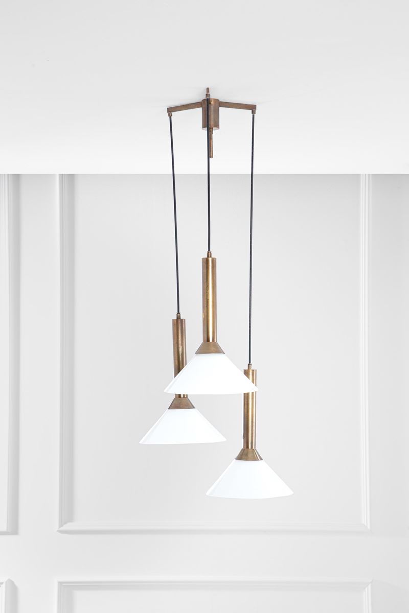 Lampadario a tre sospensioni