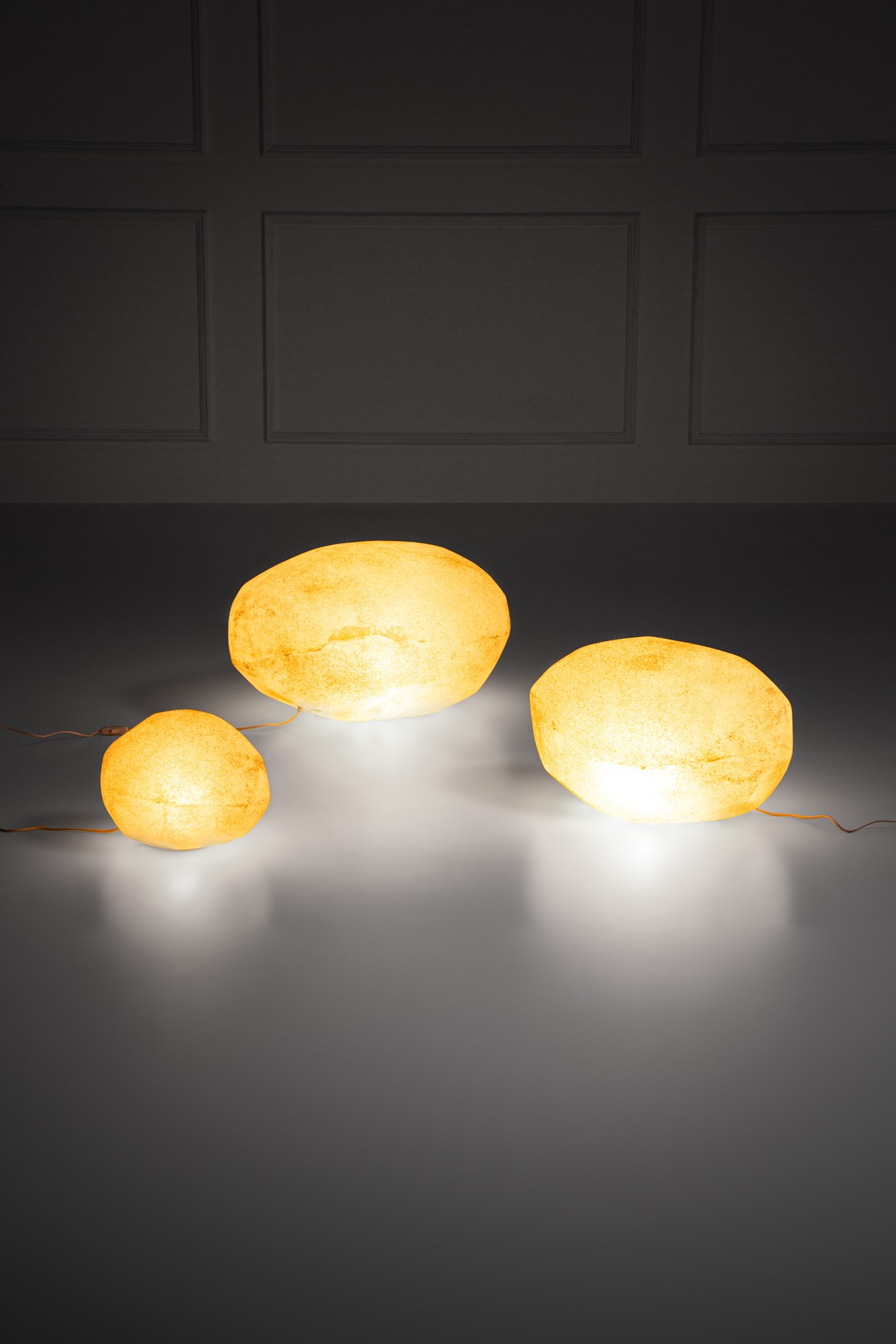 André Cazenave - Tre Lampade Mod. Pietre Luminose