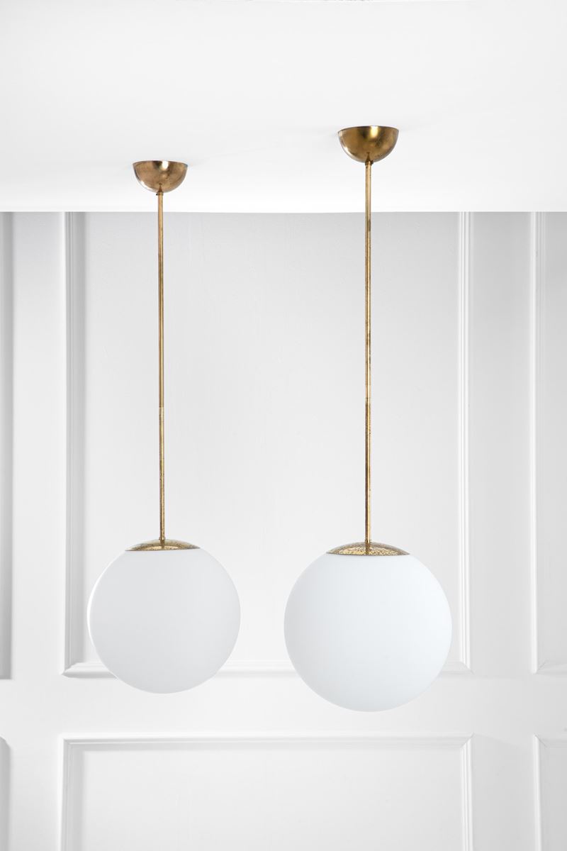 Due lampade a sospensione