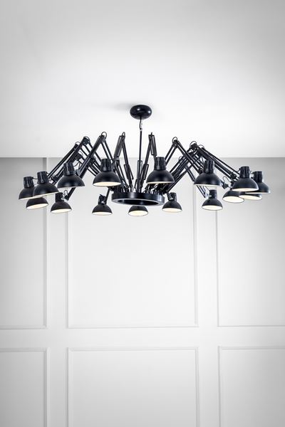 Lampadario “Dear Ingo” in acciaio verniciato a polvere