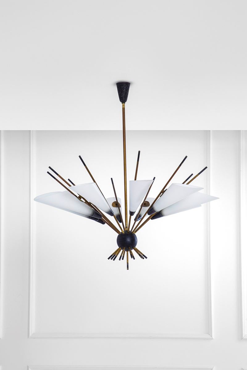 Lampadario a dieci luci mod. 635