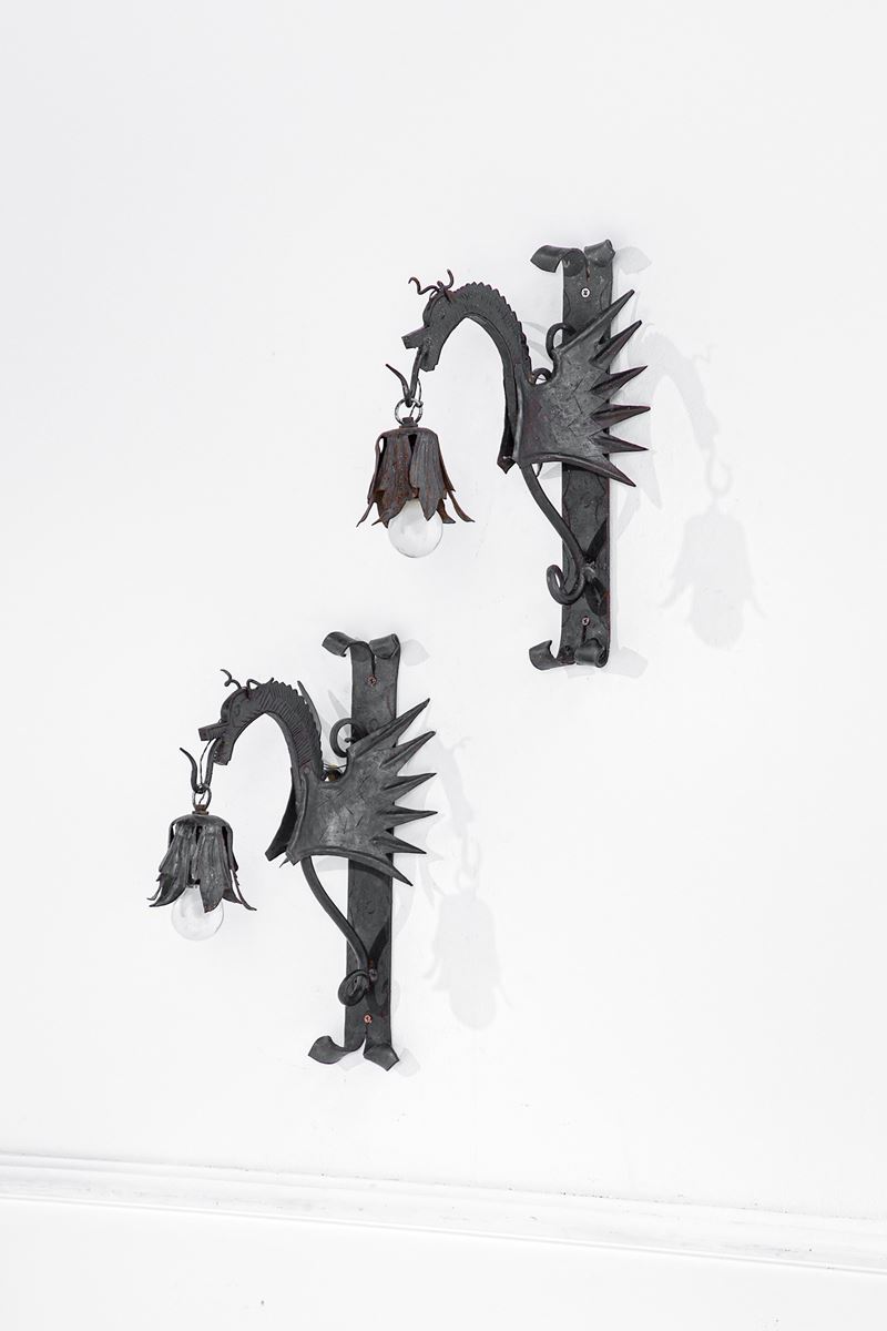 Due lampade da parete