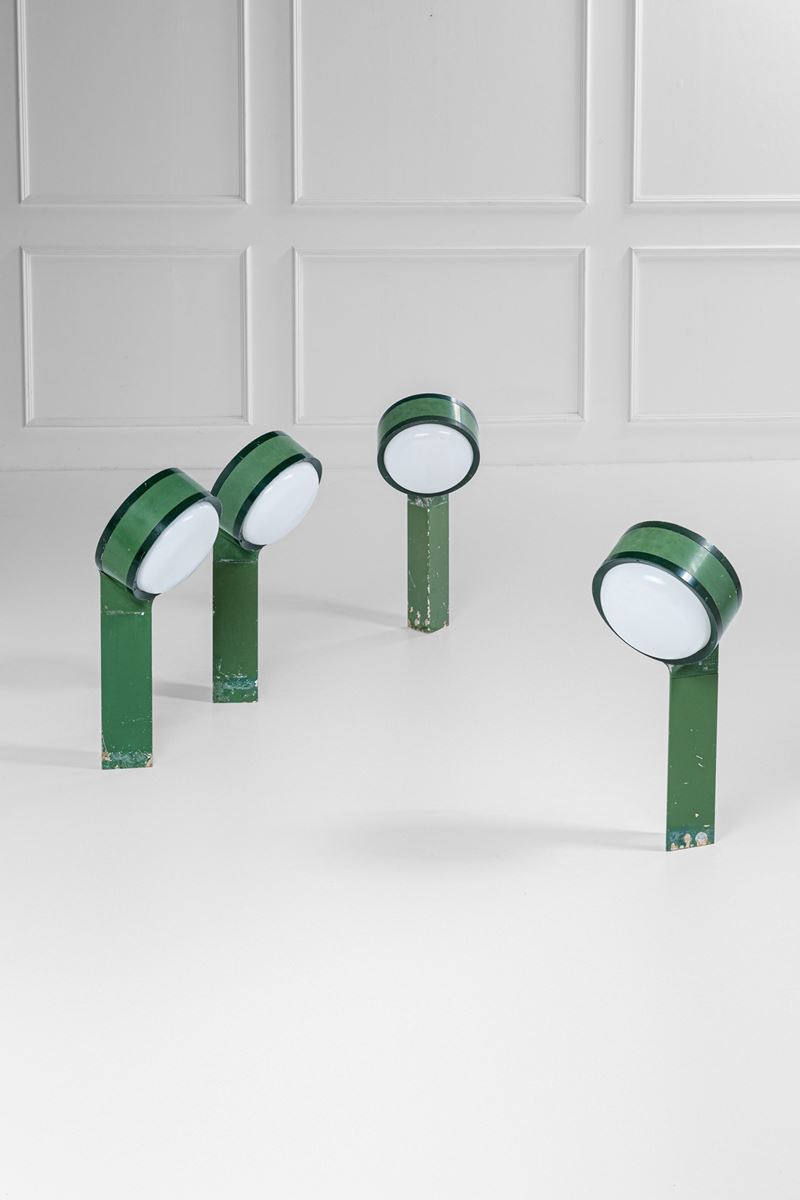 Quattro lampade da terra mod. Tamburo