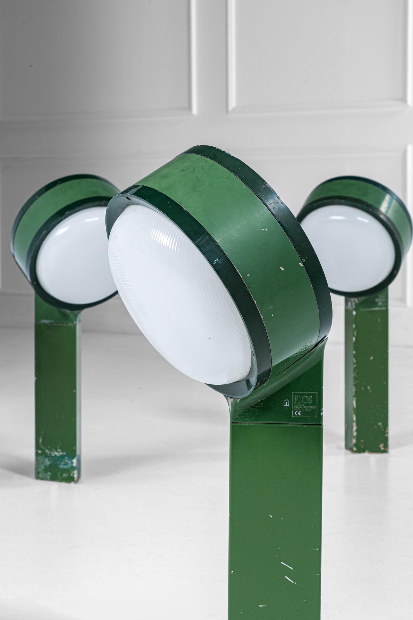 Quattro lampade da terra mod. Tamburo