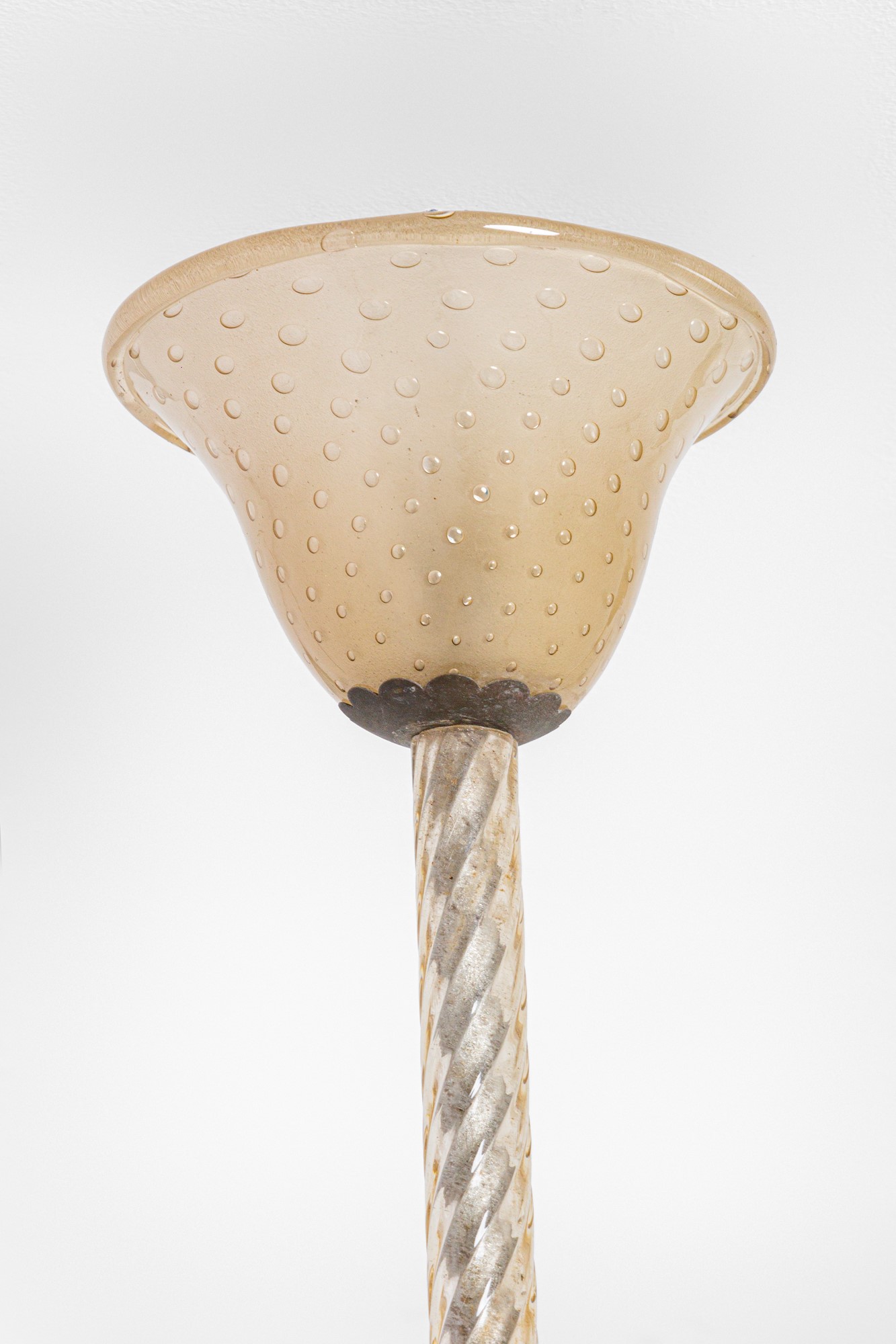 Due lampade a sospensione in vetro di Murano