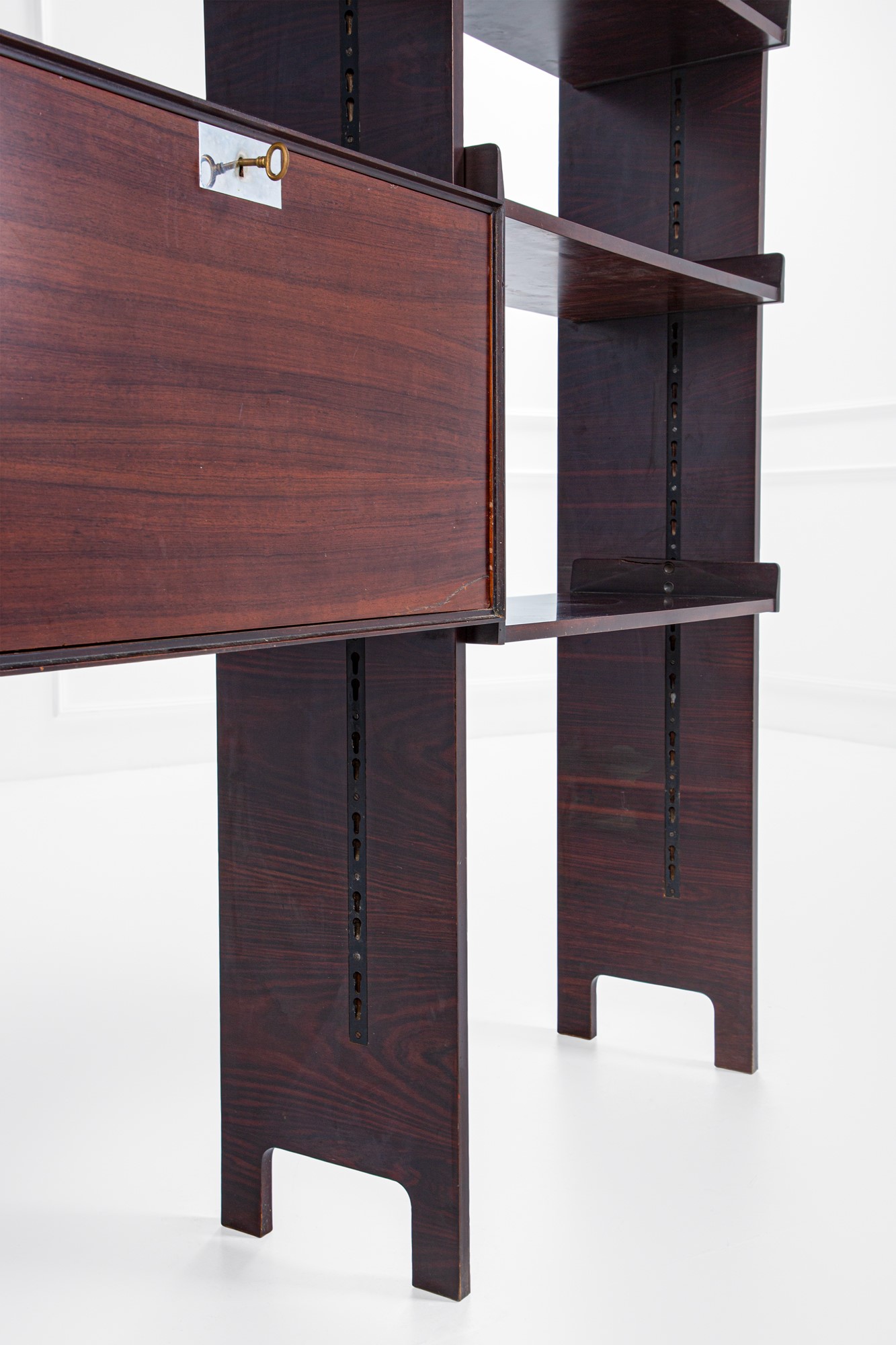 Libreria componibile a due campate da centro