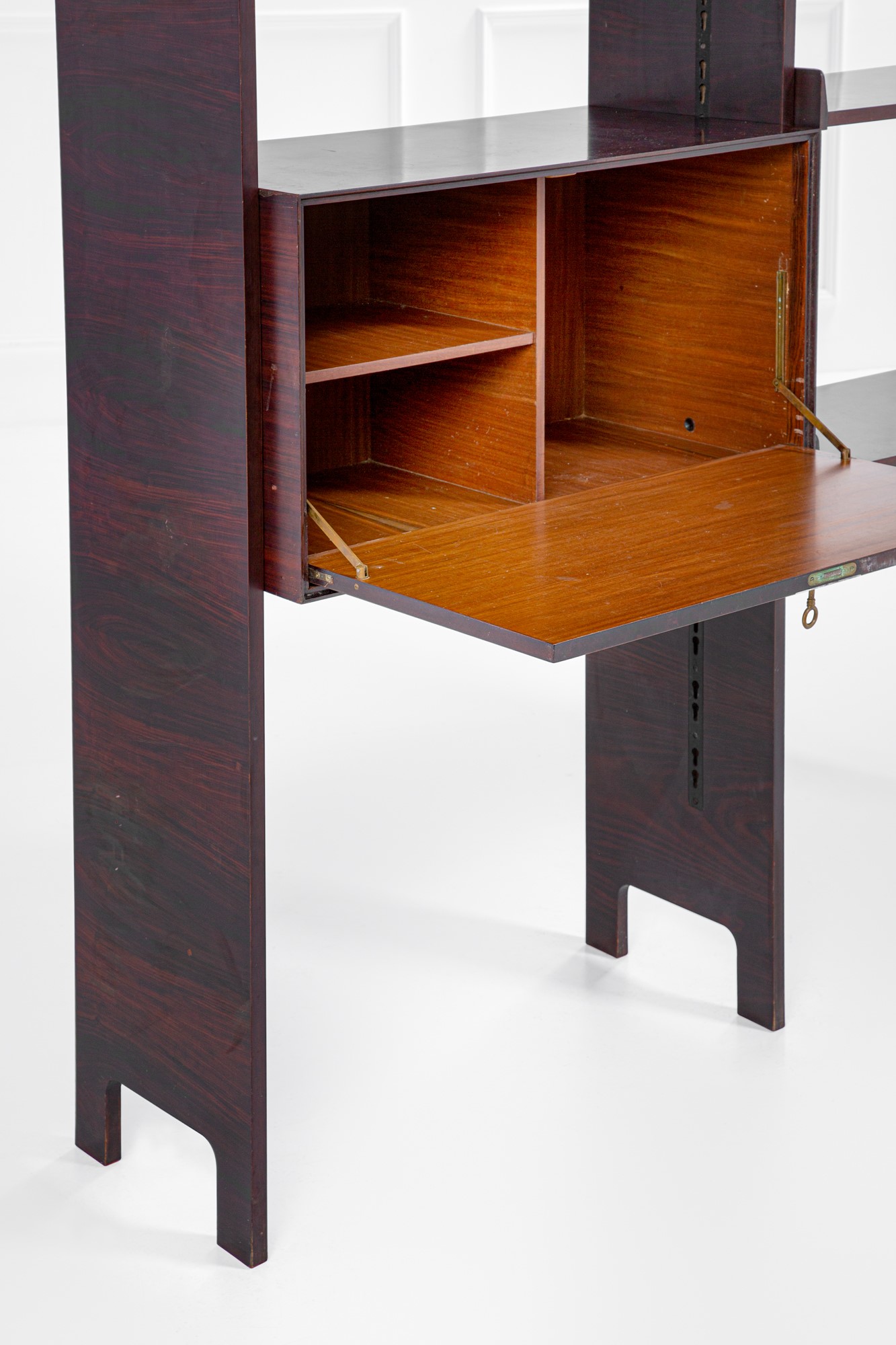 Libreria componibile a due campate da centro