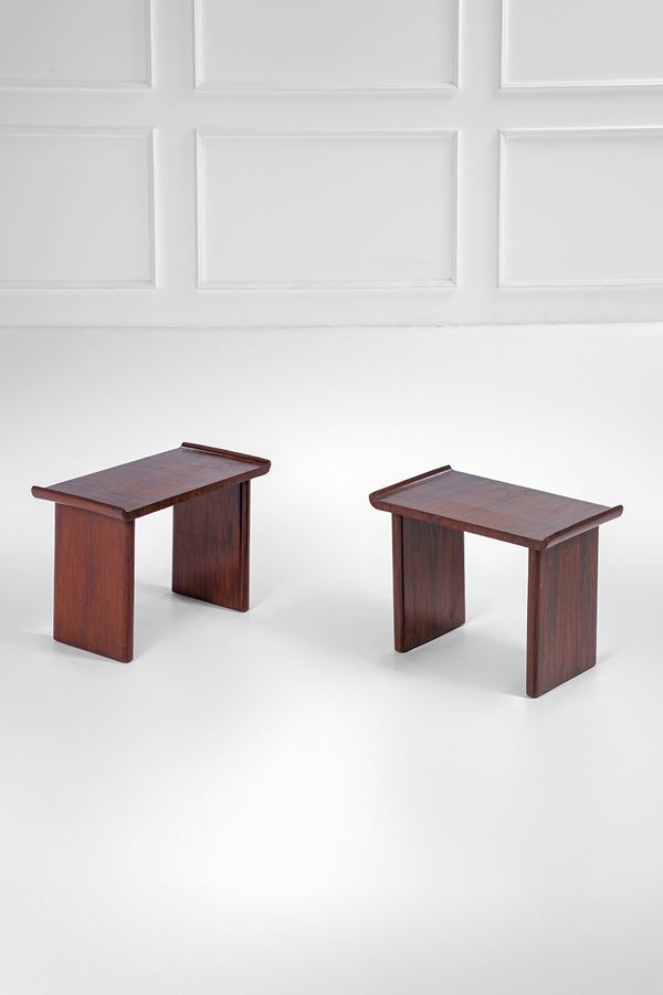 Duilio Cambellotti (attr.) - Due sgabelli