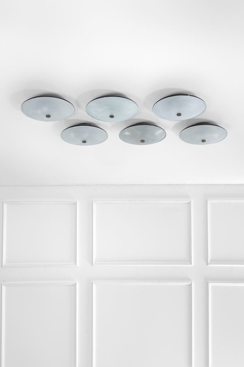 Sei lampade a plafone