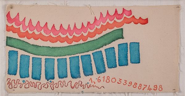 Giorgio Griffa - Canone aureo (finale 498)